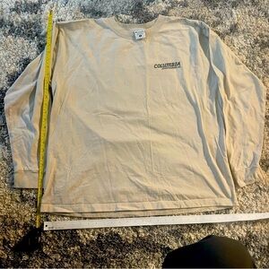 Columbia Tan Long Sleeve Tee Relaxed Fit